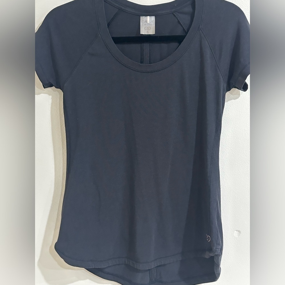 Women's Black Short Sleeve Top